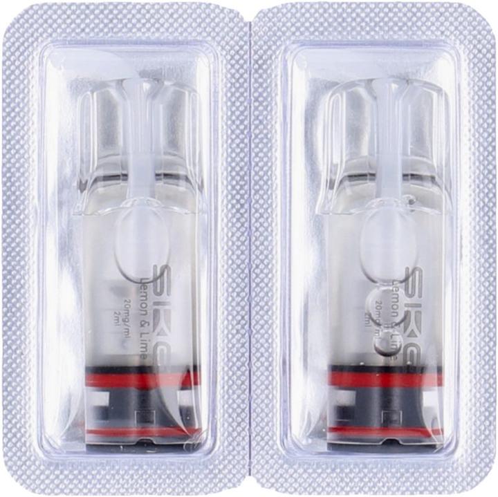 Immagine prodotto SKE Crystal Plus Lemon Lime - Ricarica E-pod - 2 pezzi. à 2 ml (Calce dolcissima, Limone)