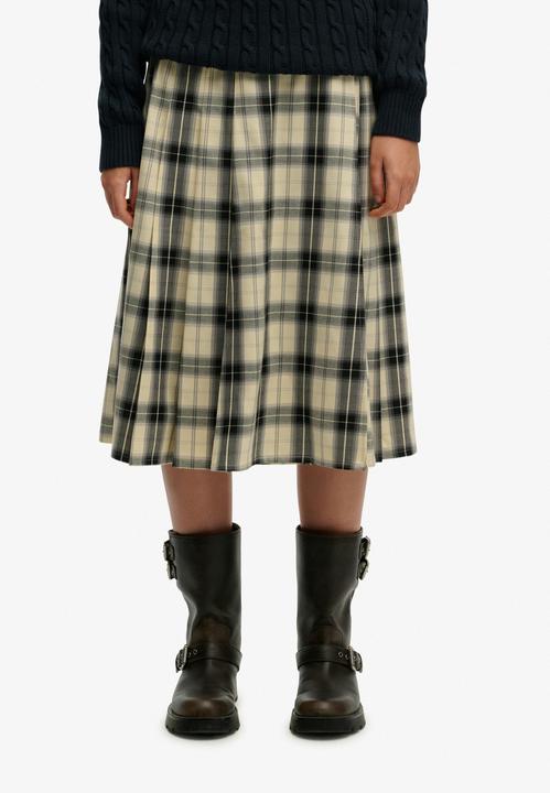 Produktbild Superdry Karierte plissierte Damenrock (M)