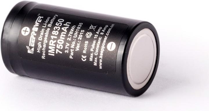 Actual product image Keeppower Akku IMR18350 (1 pcs., 18350, 750 mAh)