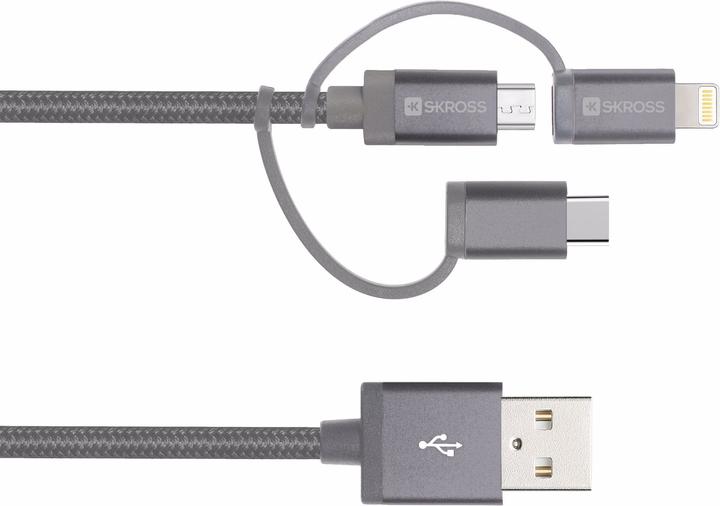 Skross USB 3.0-Adapterkabel 3 in 1 (0.30 m, USB 3.0)