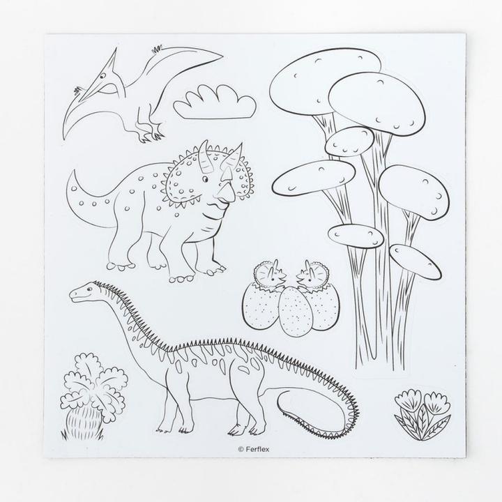 Produktbild Ferflex 52 Magnete zum ausmalen, Dinosaurier (54 x)