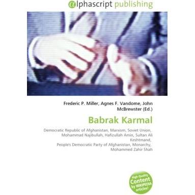 Babrak Karmal, Fachbücher von John McBrewster, Frederic P. Miller, Agnes F. Vandome