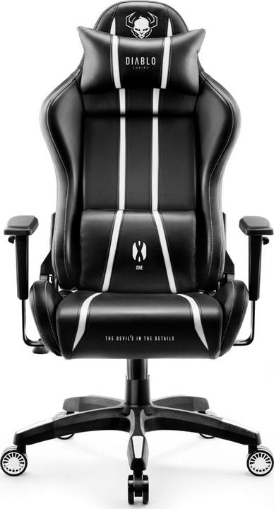 Immagine prodotto Diablo Sedia da gioco X-One 2.0 Gaming Chair Normal, Nero-bianco