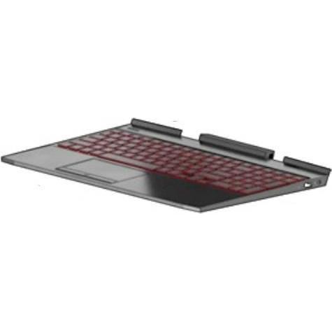HP Top Cover W Kb W Tp Bl Drl, Notebook Ersatzteile, Schwarz
