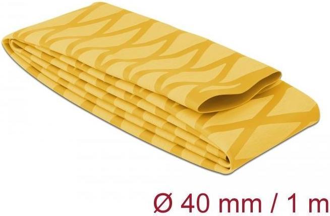 Produktbild Delock Schrumpfschlauch X-Muster rutschfest 1 m x 40 mm gelb (1x)