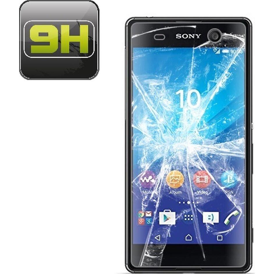 Protectorking 2x echtes Tempered 9H Panzerhartglas 3D KLAR (2 Stück, Sony Xperia M5), Smartphone Schutzfolie
