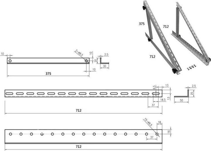 Actual product image Swaytronic Solar mounting system (Solar system mounting material)