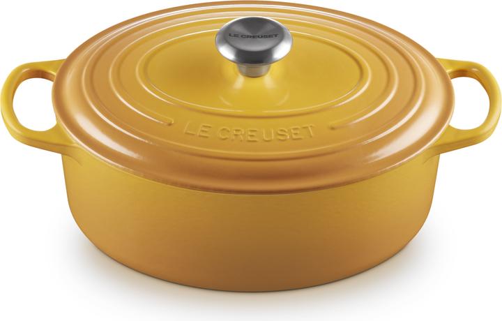 Actual product image Le Creuset Roaster Signature oval 29 cm Nectar (29 cm, Casserole + Stewpot, Cast iron)