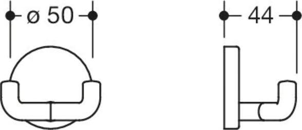 Actual product image Hewi Coat hook 477