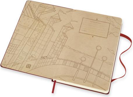 Actual product image Moleskine Notebook Harry Potter L/A5 603999 lined,dark red,240 p. HC (A5, Lined, Hardcover)