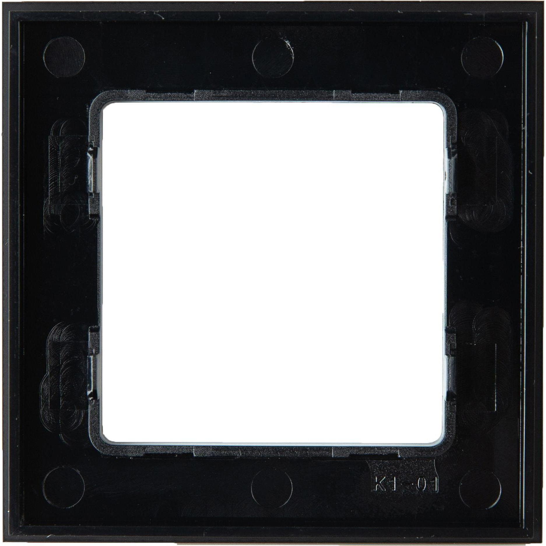 Thumbnail - Shelly, Zubehör Schalterprogramm, Accessories · Wall Frame 1 · Wandtaster Rahmen · Schwarz