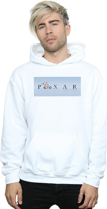 Immagine prodotto Disney Toy Story 4 Duke Caboom Pixar Studios Logo Felpa con Cappuccio Uomo (3XL)