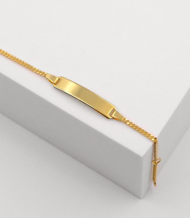 Immagine prodotto Muau Bracciale con badge (14 cm, Oro 750/18 K)