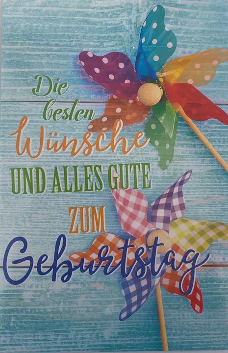 Image du produit Cartes de voeux d'anniversaire Moulin à vent (1 pcs)