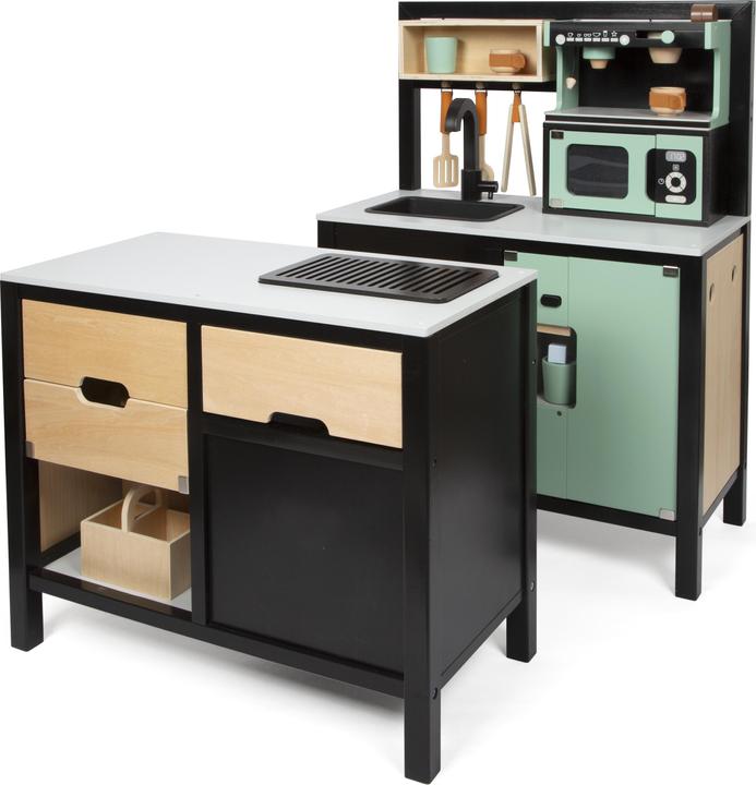 small foot Kinderküche mit Kücheninsel Industrial