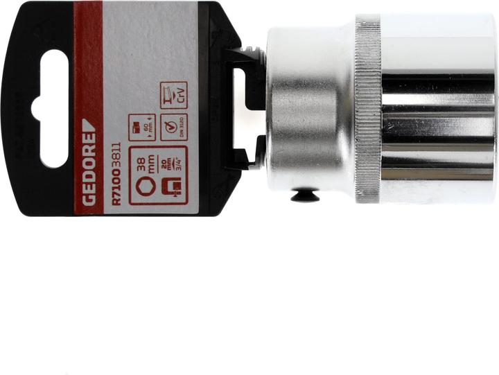 Produktbild Gedore Red red R71003811 Steckschlüsseleinsatz 3/4" 6-kant 38 mm Länge 60 mm (38 mm)