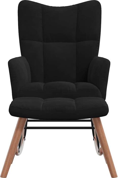 Actual product image vidaXL Schaukelstuhl mit Hocker