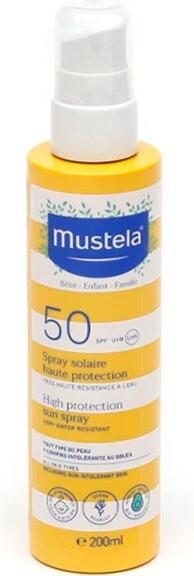 Immagine prodotto Mustela Alta protezione (Spray solare, SPF 50, 200 ml, 240 g)
