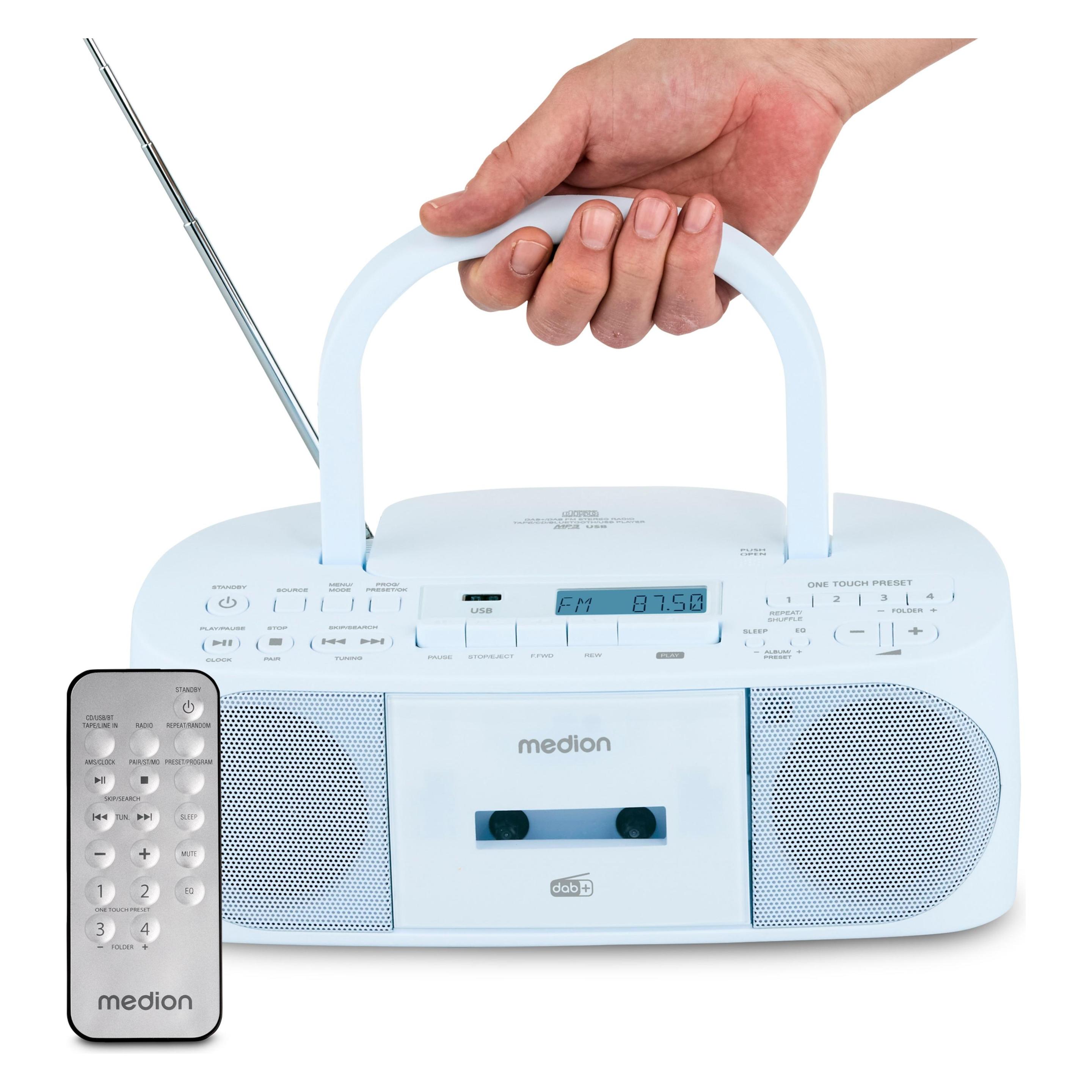 Medion 50079332 radio Persoonlijk Digitaal Blauw