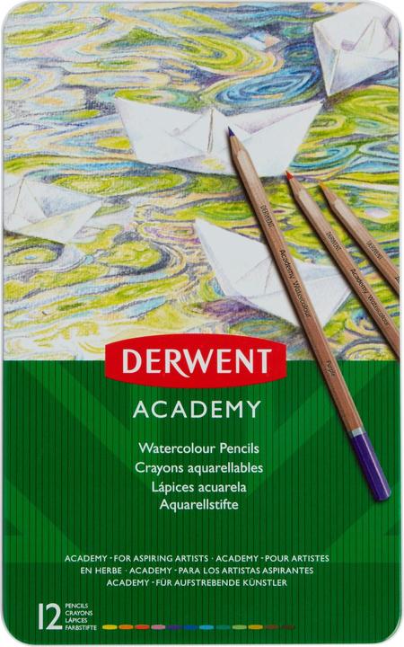 Immagine prodotto Derwent Matite acquerellabili in latta multicolore, 12 pezzi (Multicolore, 12 x)