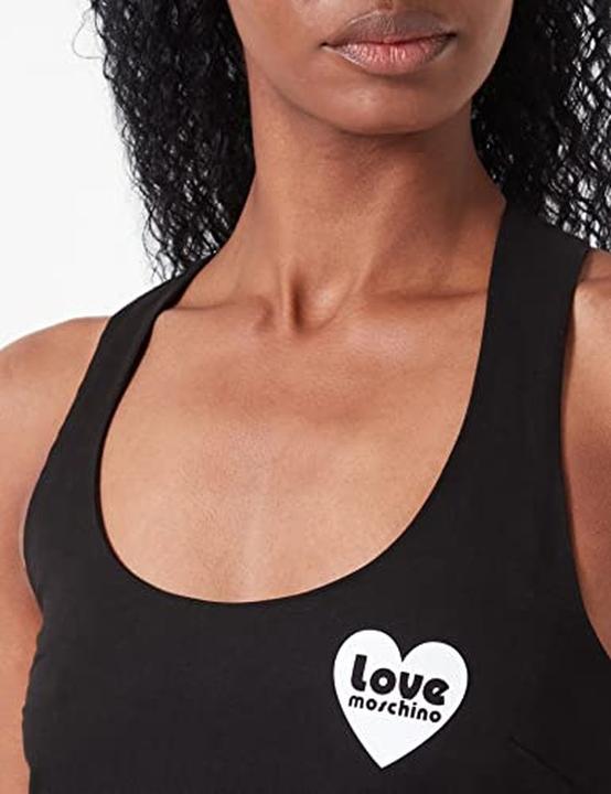 Actual product image Love Moschino Long Dress with Crossed Shoulder Straps (40)