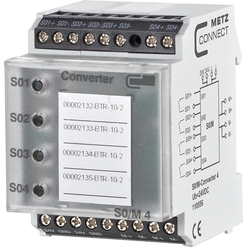 Metz Connect, Energiemessgerät, 110556 - 4 Kanäle - -10 - 50 °C - -20 - 70 °C - 50 mm - 60 mm - 69,3 mm