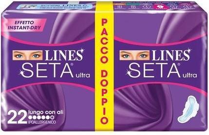 Produktbild Lines Silk Extra Long Liners with Wings 22 Pieces