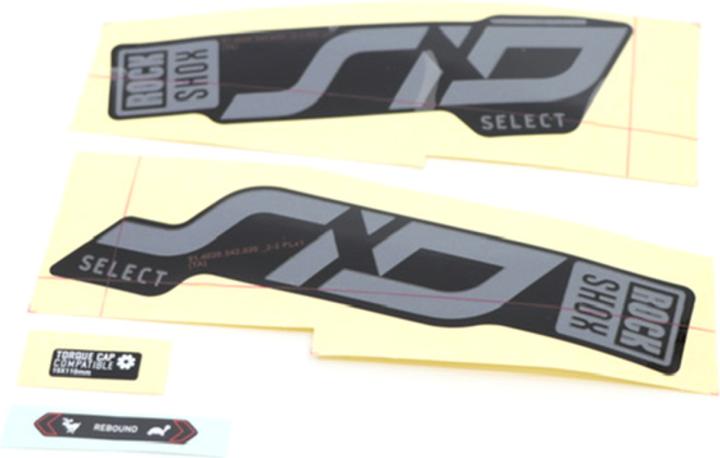 Image du produit RockShox Fork Decal Kit, Sid Select -100mm 2020+ grey for black