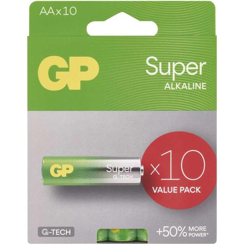 Thumbnail - GP Batteries GP Alkalick?? baterie SUPER AA (LR6)- 10ks (10 Stk., AA), Batterien + Akkus