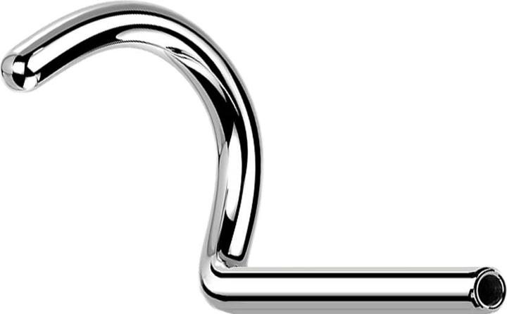 Produktbild Star Piercing Threadless Nasenstecker-Stab gebogen silber (ohne Messing, Titan)