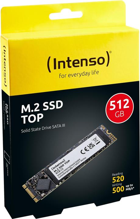 Actual product image Intenso top performance (512 GB, M.2 2280)