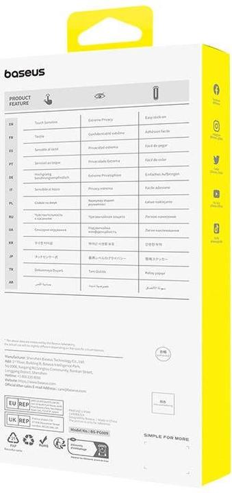 Produktbild Baseus Sapphire Tempered Glass 0.3mm for iPhone 15 Plus (1 Stk., Apple iPhone 15 Plus)