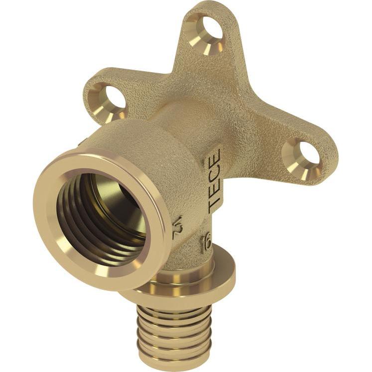 TECE, Zubehör Sanitärinstallation, TECEflex Wandscheibe 20 x Rp 1/2" Rotguss 708611