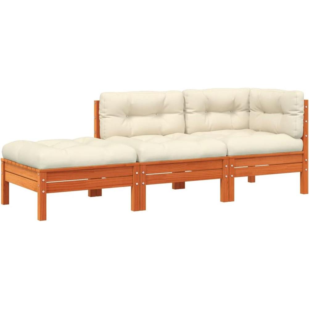VidaXL, Gartenlounge, 10-tlg. Garten-Lounge-Set mit Kissen