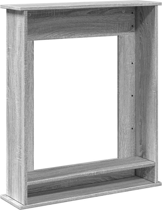 Produktbild vidaXL Kaminumrandung Kaminkonsole Dekokamin Kaminsims Kaminattrappe Grau Sonoma