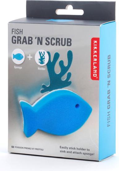 Immagine prodotto Kikkerland Spugna per lavello e supporto per pesci