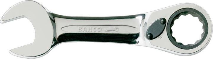Produktbild Bahco 8 mm Knarren-Ring-Maulschlüssel mit Chrom-Finish, kurz, 90 mm (8 mm)