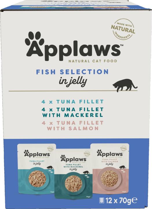 Produktbild Applaws Fisch in Gelee (Adult, 12 Stk., 840 g)