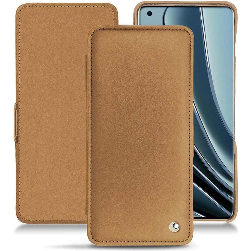 Noreve Lederschutzhülle horizontal (OnePlus 10 Pro), Smartphone Hülle, Beige