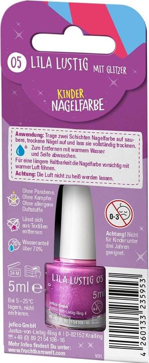 Produktbild Fruchtbar Kind Nagelfarbe (Lila Lustig mit Glitzer, Farblack)