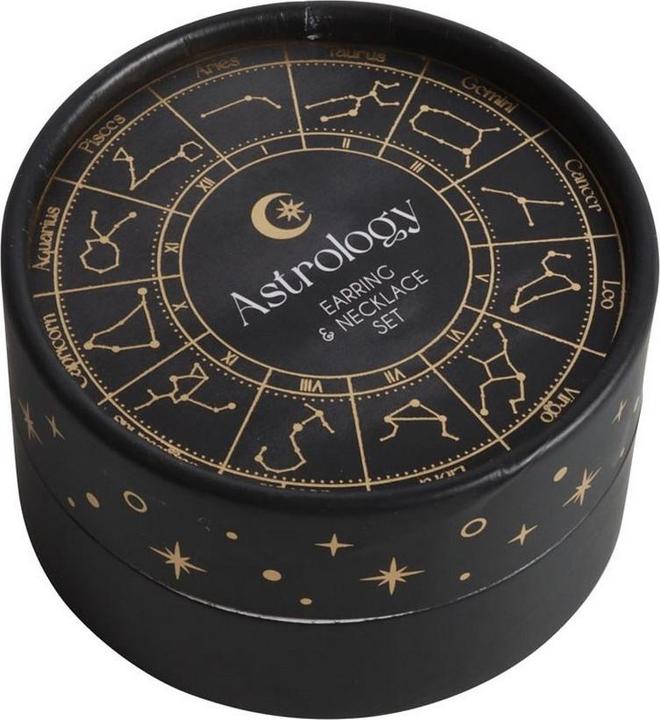 Produktbild Something Different Ohrring und Halsketten Set Astrologie Rad (Nickelfrei)
