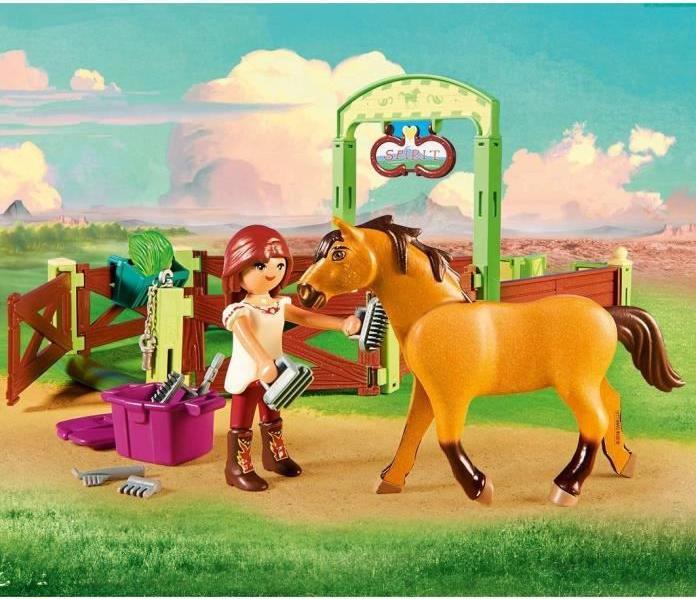 Produktbild Playmobil Spirit Riding Free Pferdebox "Lucky & Spirit" 9478 (BU0944380029) (9478, Playmobil Spirit)