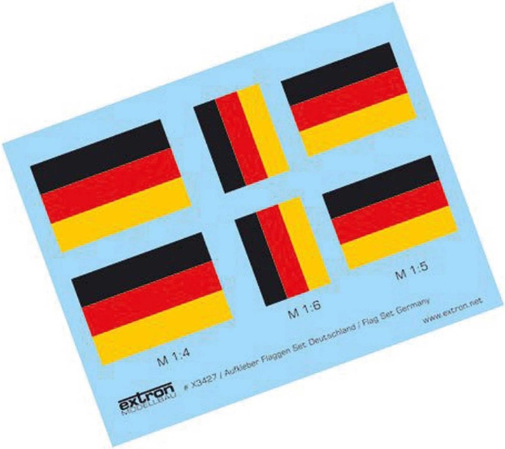 Extron Modellbau Aufkleber Flaggensatz