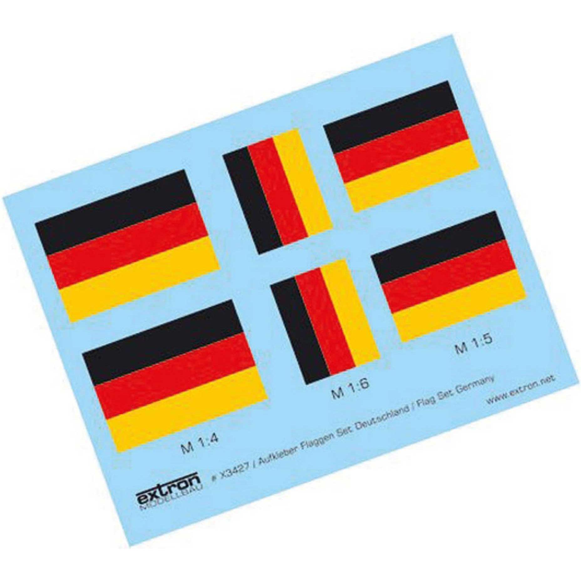 Extron Modellbau Aufkleber Flaggensatz
