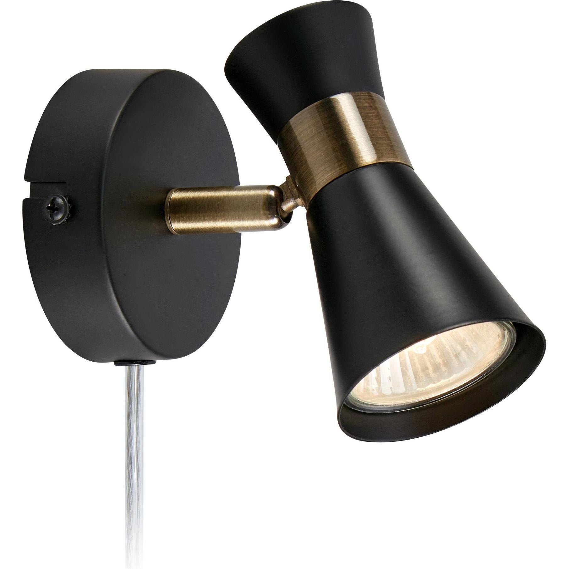 Markslöjd, Applique + Plafoniera, Folie vaeglampe sort