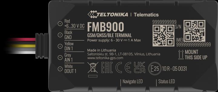 Produktbild Teltonika tracker gps · fmb900 · fahrzeug · gnss/gsm/ble 4.0