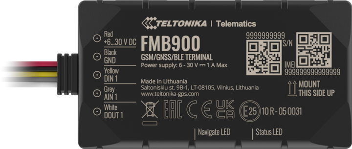 Actual product image Teltonika tracker gps - fmb900 - vehicle - gnss/gsm/ble 4.0