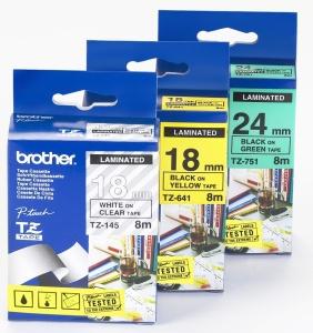 Produktbild Brother Tze-751 (2.40 cm, Grün, Schwarz)