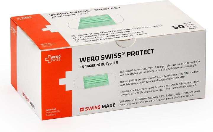 Actual product image Wero Swiss Hygienemaske protect (Type IIR, 50 x)