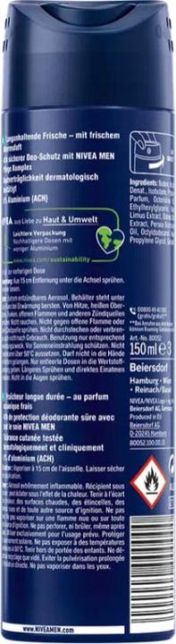 Actual product image NIVEA MEN Fresh Ocean (Spray, 150 ml)